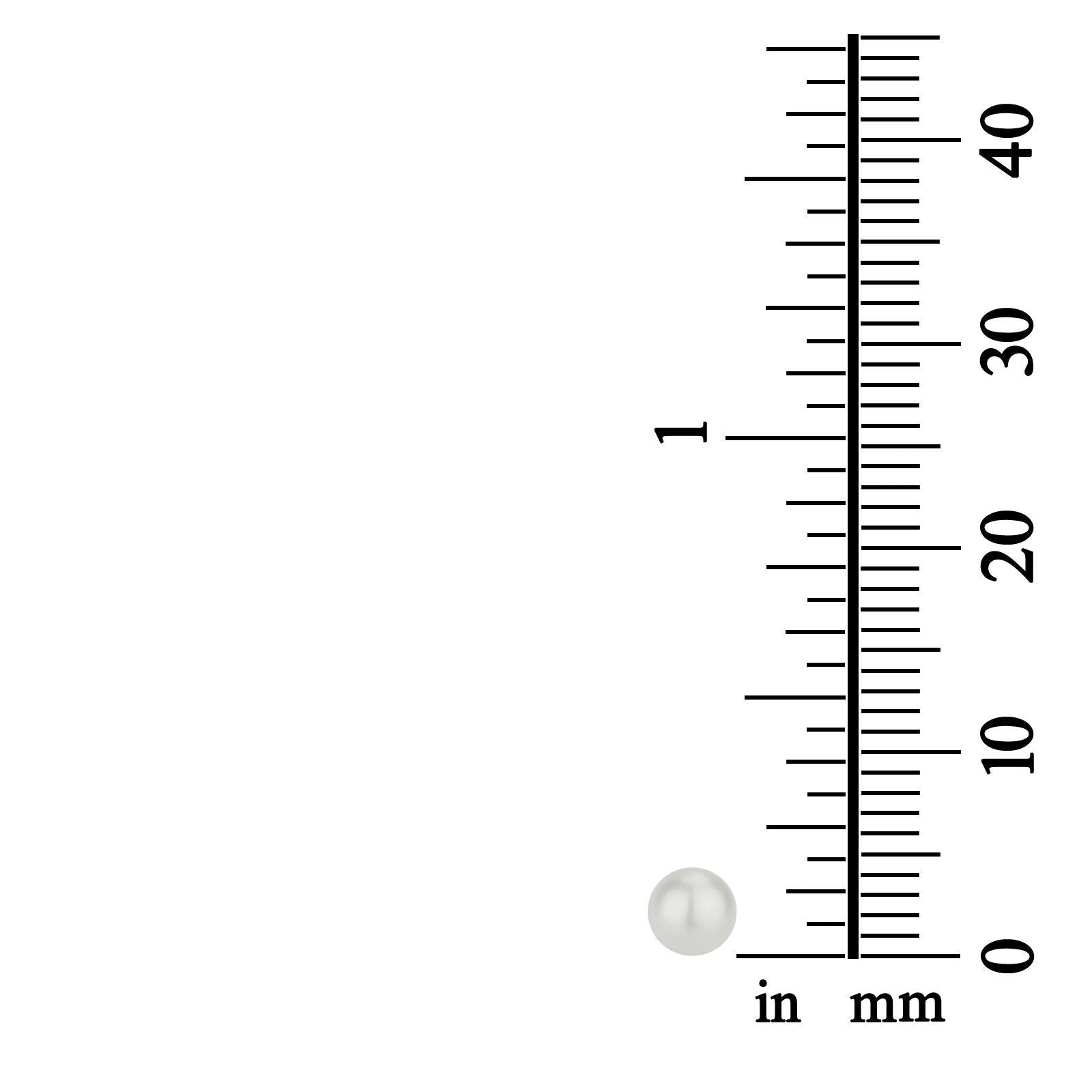 עגילים צמודים מזהב צהוב 14 קראט - פנינה קלאסי